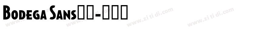 Bodega Sans字体字体转换